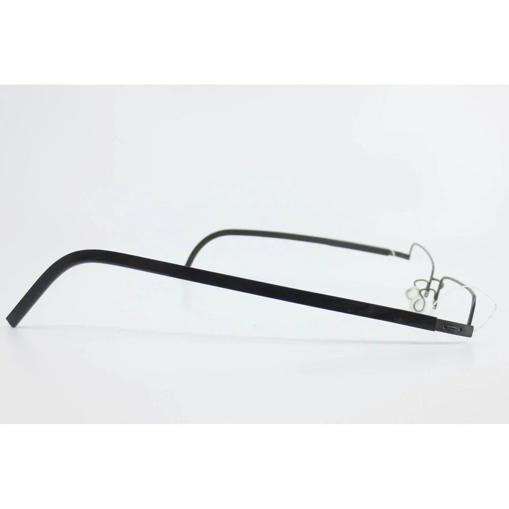 Lindberg Spirit Titanium Black Rimless Eyeglasses Frames 55-19-145 Denmark 3024